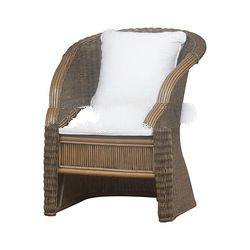 Classic Rattan Sofa with Upholstered
