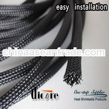 uv resistant pet expandable braided sleeve 50mm