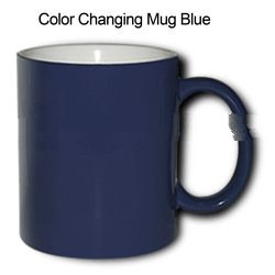 11oz blank sublimation glossy blue mugs