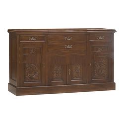 Heavy Carved 4 Doors and 4 Drawers Chest