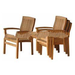 Teak Outdoor Furniture - Marley Stacking Chair