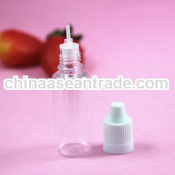 vapor liquid empty plastic bottle 15ml with long tip TUV/SGS certificate