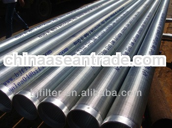 water well sand filter/strainer filter pipe/v-wire wrapped screen