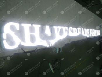 waterproof white color Led sign