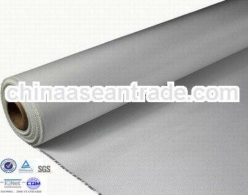 weave locked fire-resistant white 14 oz acylic coated glass fabric