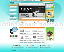 webstore E-commerce webpage design
