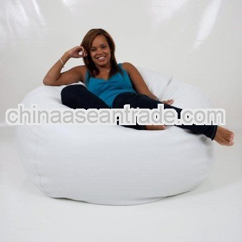 white indoor living room beanbag sofa chair