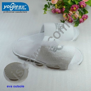 white new fashion slipper for 5 star hotel/spa