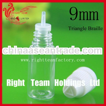 wholesale dropper bottles 10ml with childproof cap 9mm triangle braille SGS TUV