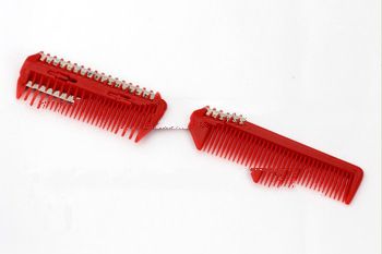 wholesale plastic color hair comb , hair salon equipment.