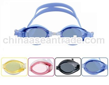 wholesale swim goggles, siamesed style with gasket and strap, free swimming goggle