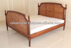  Furniture-French Cane Bed King Size