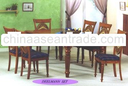 Deelmann Dining Set (Wicker And Solid Wood)