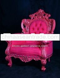 Pink Chairs - Wooden Furniture from Jepara 