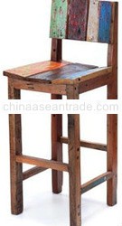 STOOL MADE OF OLD BOAT WOOD BWS01