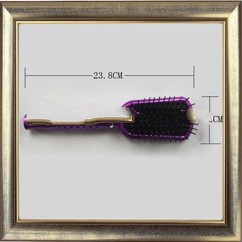 zhejiang Yiwu rubber handle personalized plastic cushion hair brush
